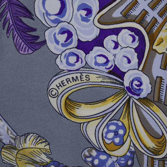 Authentic Hermes Carré Chapeau Silk Scarf - Picture 4 of 5